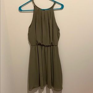 Olive green dress